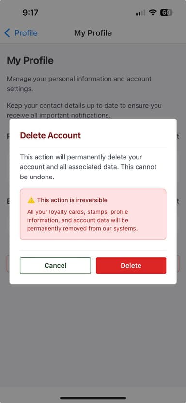 Step 4: Confirm Deletion